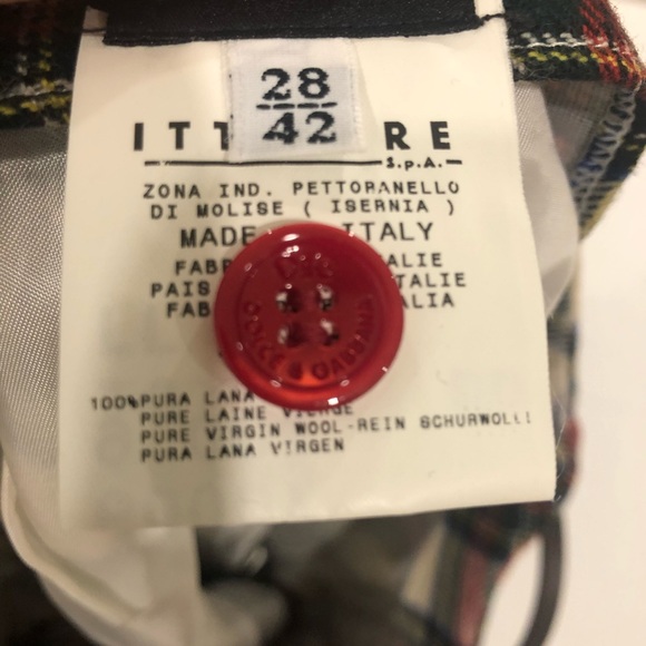 Vintage DOLCE AND GABANNA SKIRT TARTAN PLAID IN RARE NWT CONDITION Y2K 2001 - Picture 5 of 7